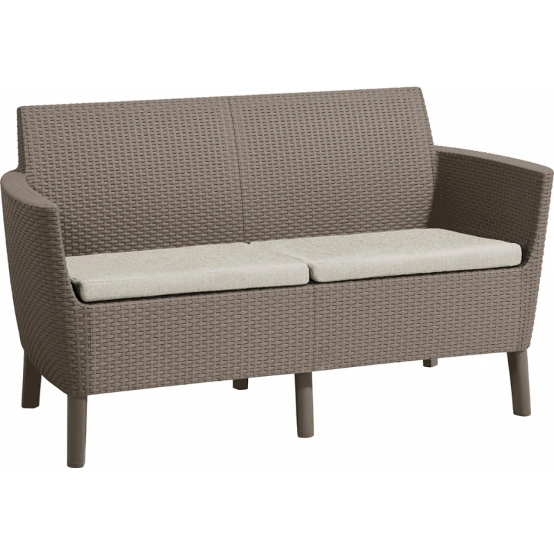 KETER Pohovka SALOMON 2 seater sofa | cappuccino
