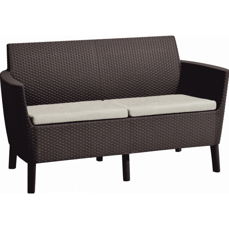 KETER Pohovka SALOMON 2 seater sofa | hnedá