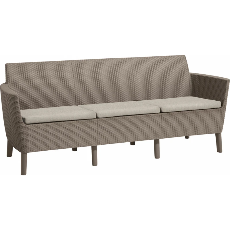 KETER Pohovka SALOMON 3 seater sofa | cappuccino