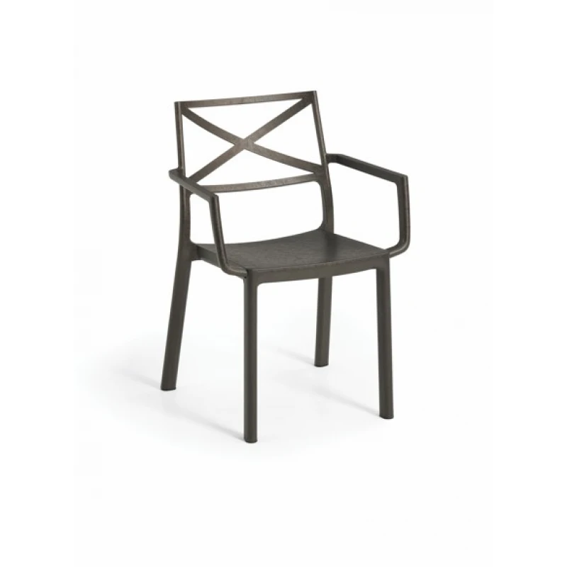 KETER Záhradná stolička  METLIX ARM | bronzová