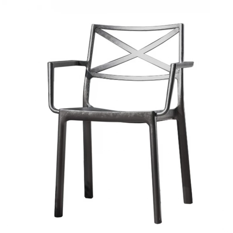 KETER Záhradná stolička  METLIX ARM | čierna