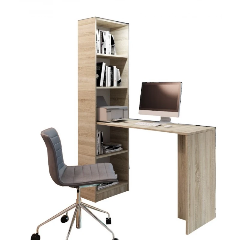 KIER Písací stolík HAPPY B-1 s LED osvetlením | dub sonoma