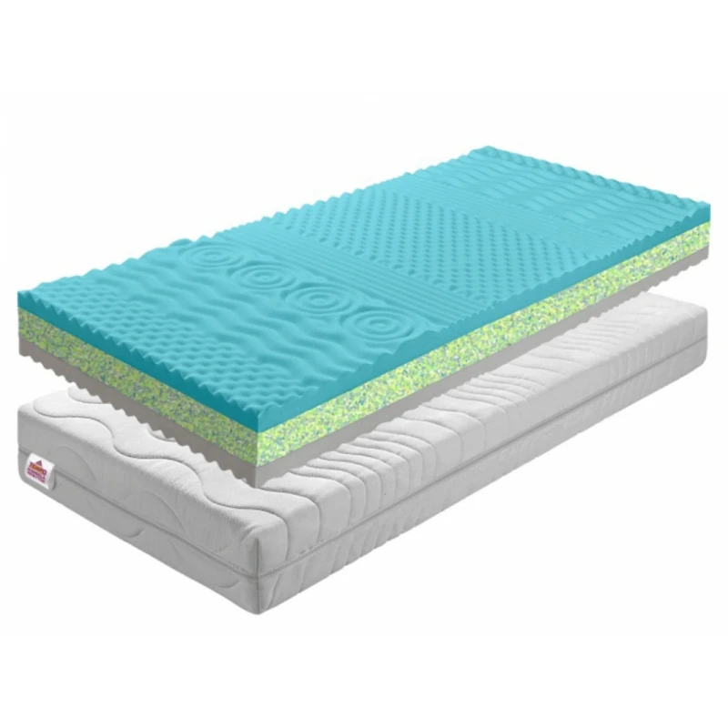 KONDELA BB Katarina 10 New penový matrac 95x200 cm PUR pena / RE pena / látka