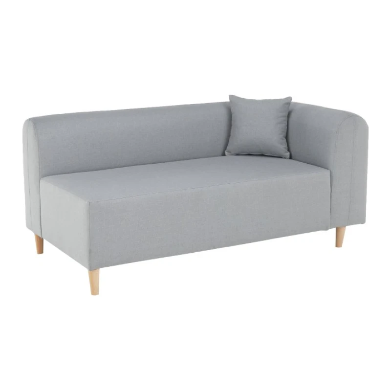 KONDELA Broken P pohovka sivá