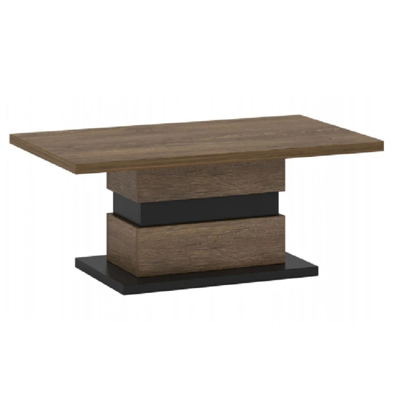 KONDELA Delis T konferenčný stolík dub bolzano / čierna