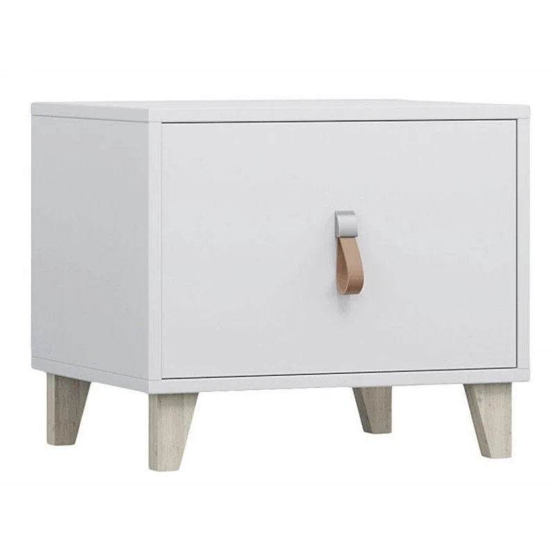 KONDELA Fiera nočný stolík biela