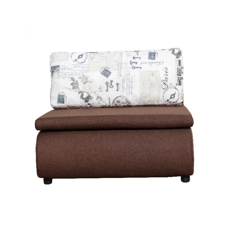 KONDELA Keny New rozkladacie kreslo s úložným priestorom hnedá / vzor