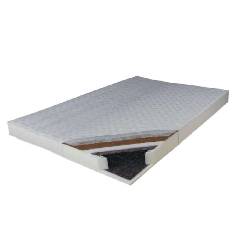 KONDELA Kokos Medium obojstranný pružinový matrac 160x200 cm pružiny / plsť / PUR / latex-kokos doska / látka