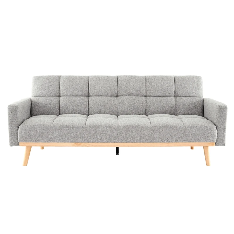 KONDELA Mavera rozkladacia pohovka sivá