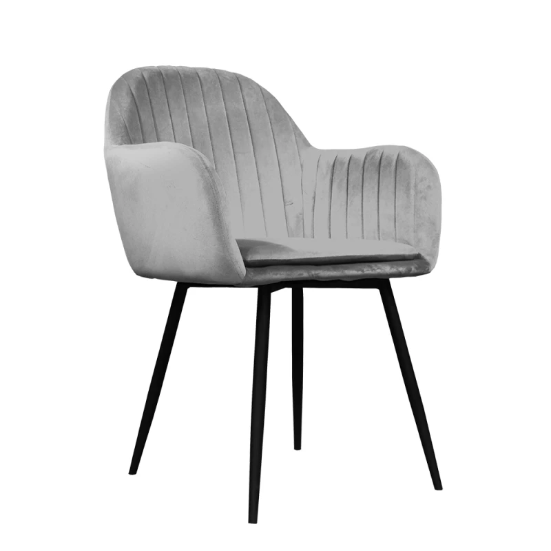 KONDELA Zirkon dizajnové kreslo sivá (Velvet)