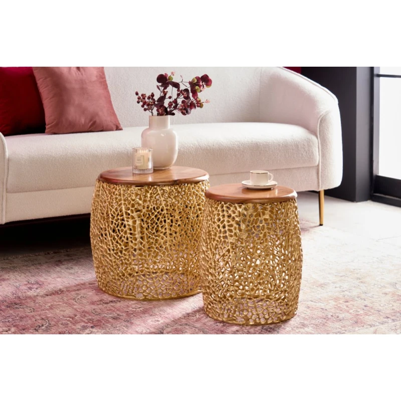 Konferenčný stolík 2 ks ESUS Dekorhome Akácia