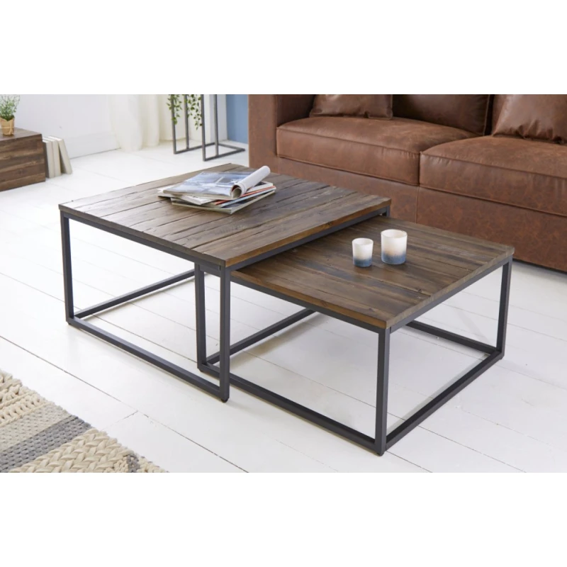 Konferenčný stolík 2 ks GAIA Dekorhome Akácia