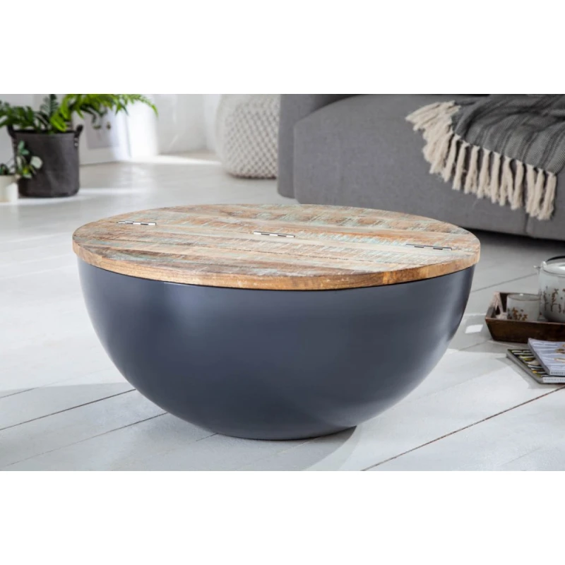 Konferenčný stolík IOKASTE Dekorhome Sivá