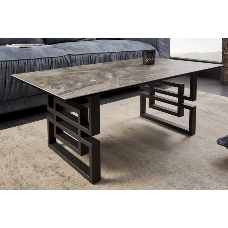 Konferenčný stolík OMFALÉ Dekorhome Sivohnedá taupe