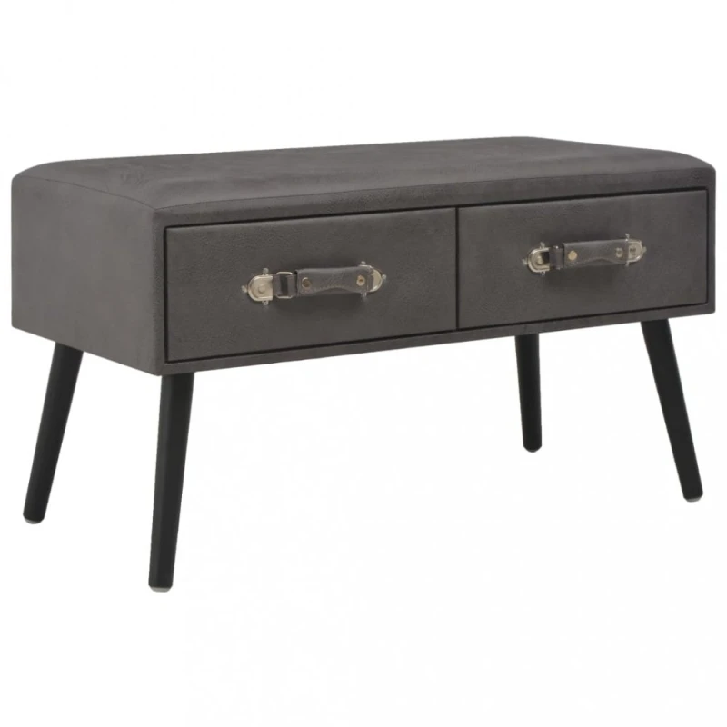 Konferenčný stolík umelá koža Dekorhome Svetlosivá