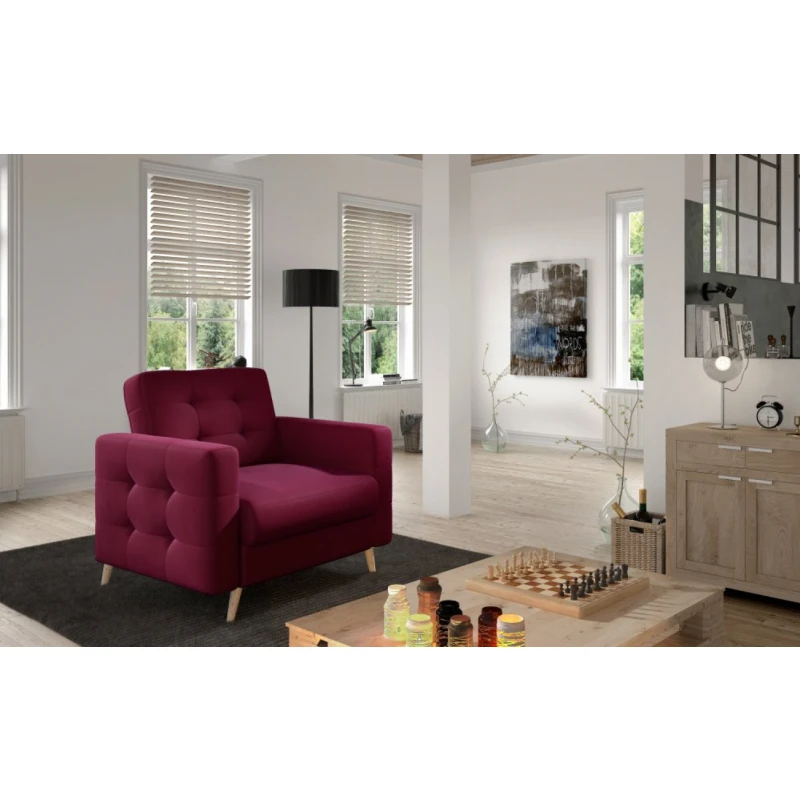 Kreslo ASGARD Eltap Matt velvet 68 - vínová