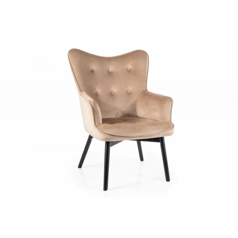 Kreslo CARMEN VELVET Signal Béžová