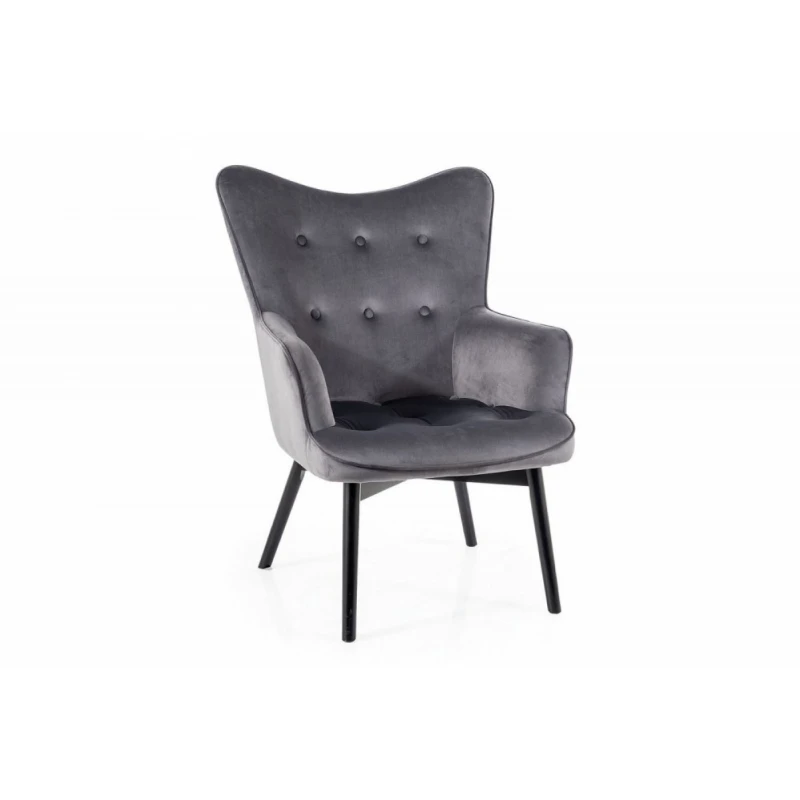 Kreslo CARMEN VELVET Signal Sivá