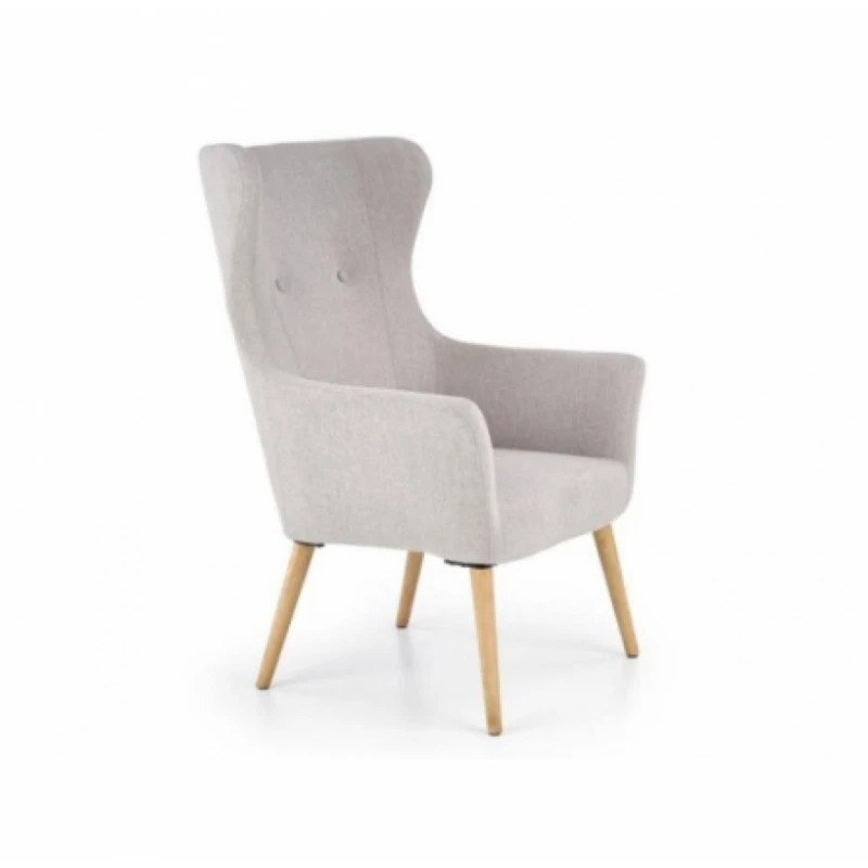 Kreslo COTTO Halmar Sivá