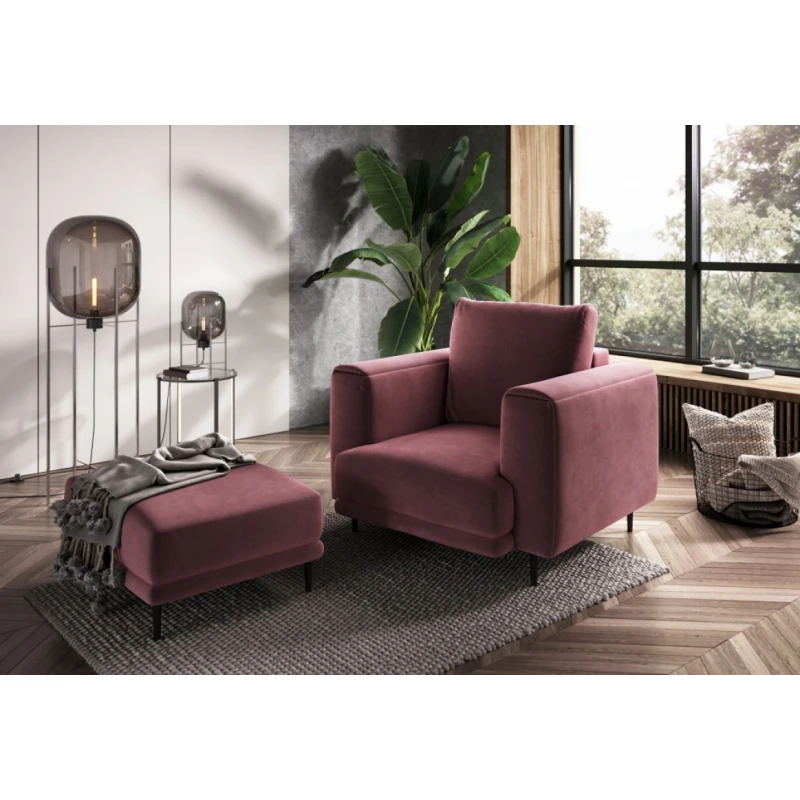 Kreslo DALIA Eltap Velvetmat 24 - ružová