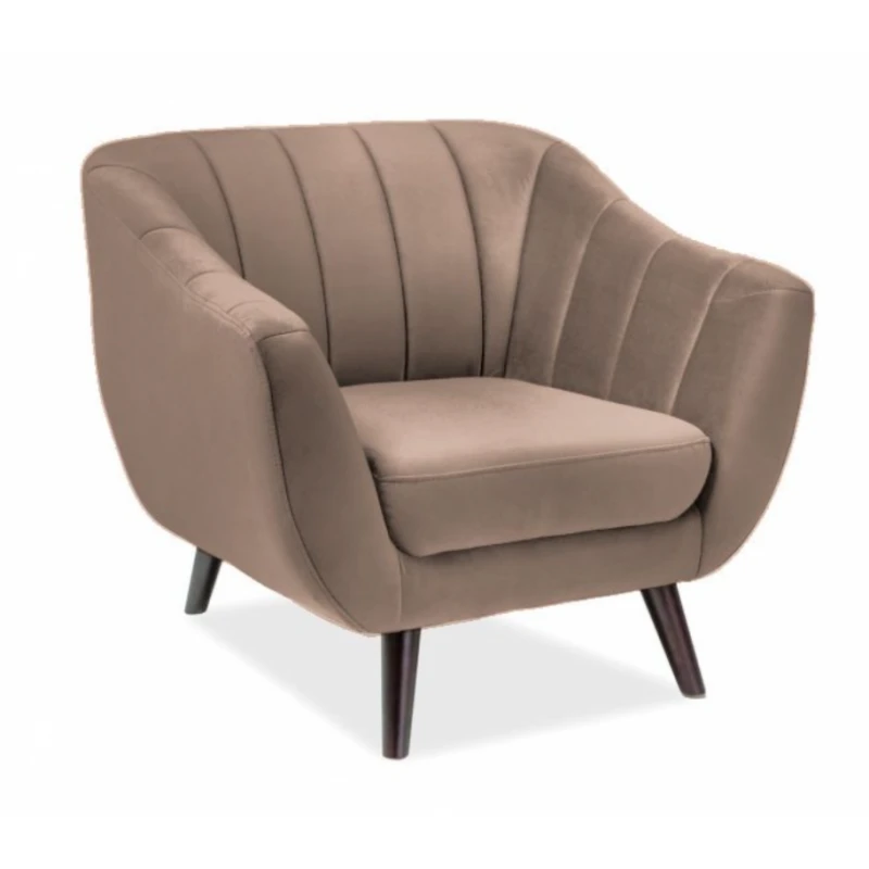 Kreslo ELITE VELVET 1 Signal Svetlo hnedá