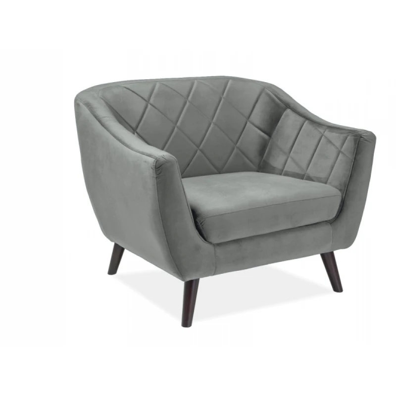 Kreslo MOLLY VELVET 1 Signal Sivá