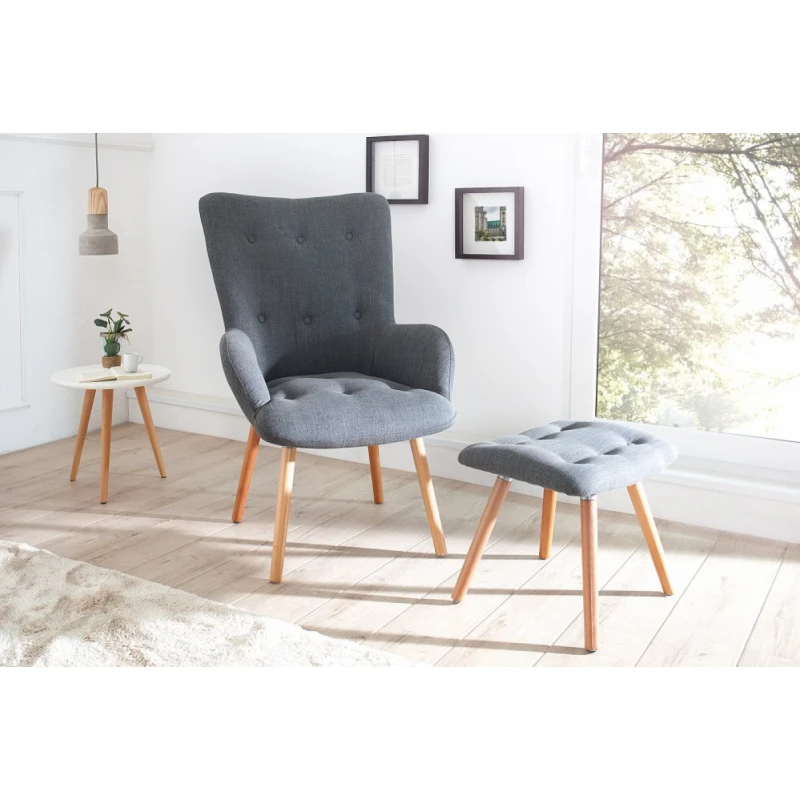 Kreslo s podnožkou IKAROS Dekorhome