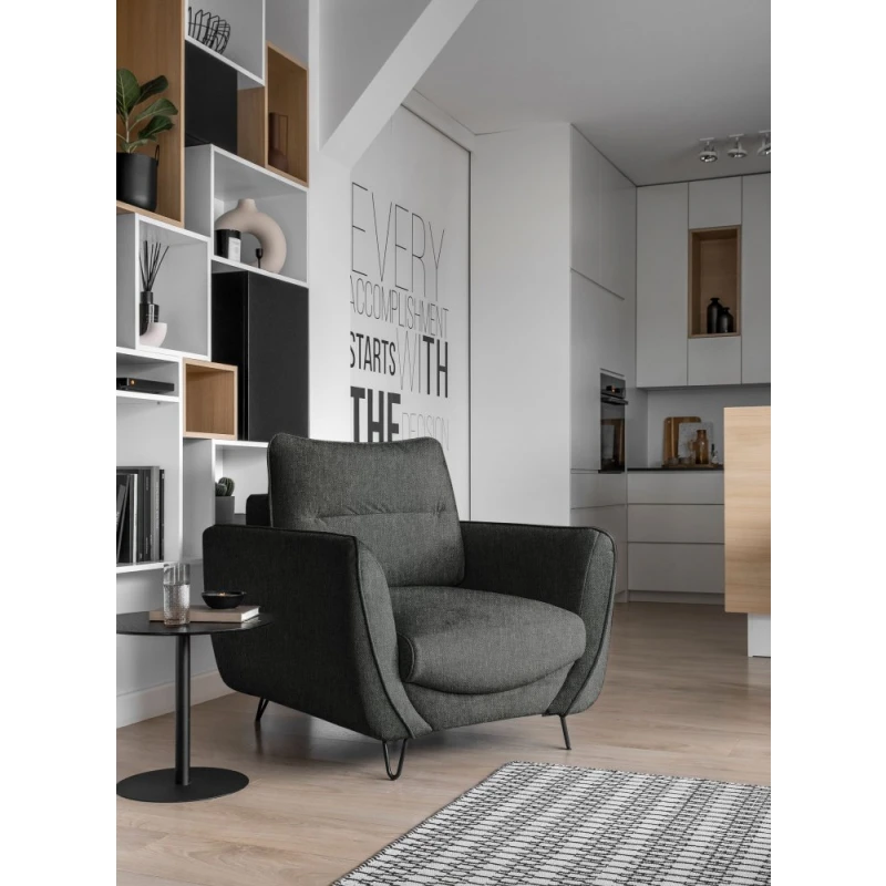 Kreslo SILVA Eltap Flores 04 - šedá