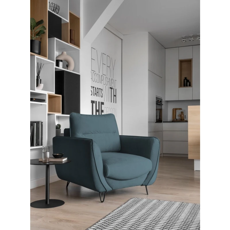 Kreslo SILVA Eltap Velvetmat 100 - modrá