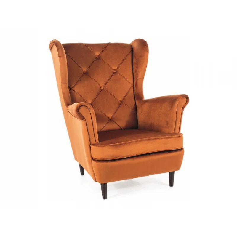 Kreslo ušiak LADY Signal Skořicová