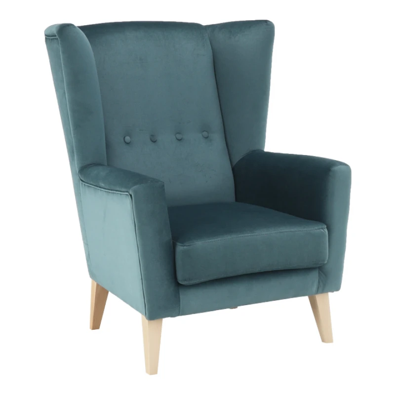 Kreslo ušiak RODEZA Tempo Kondela Mentolová