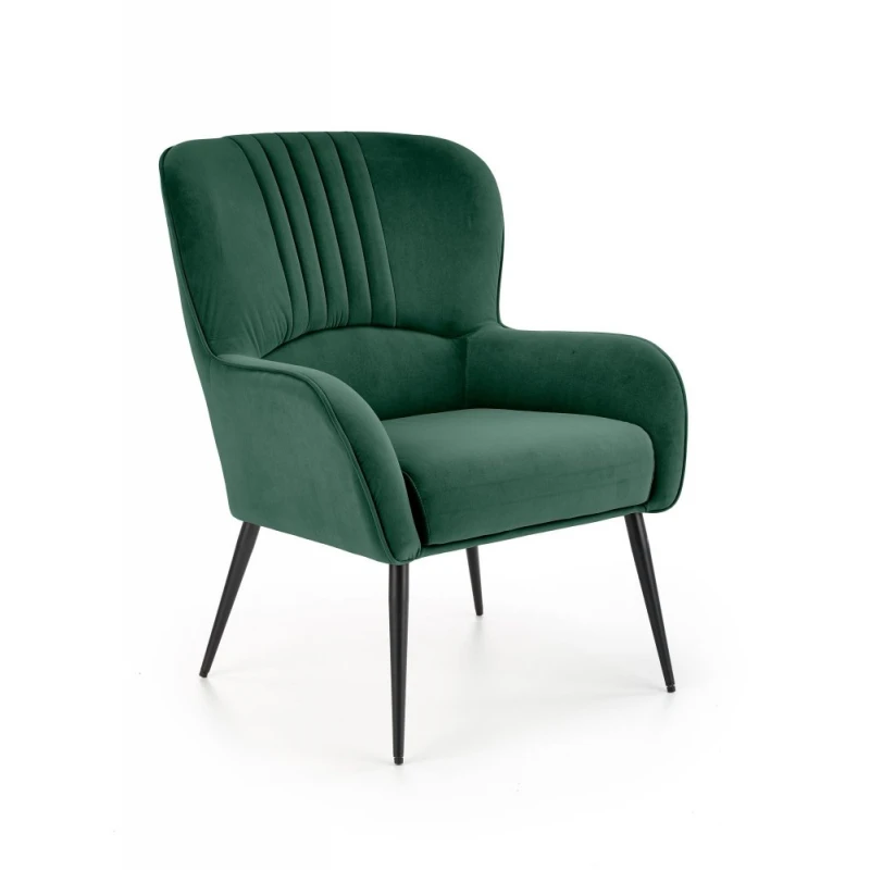 Kreslo VERDON Halmar Tmavo zelená