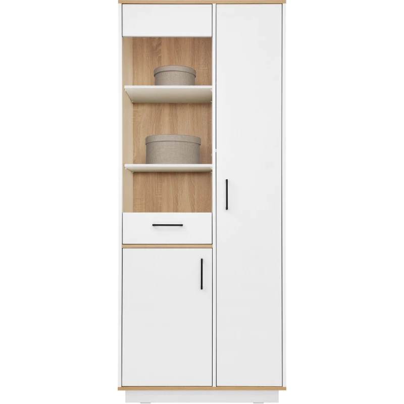 Meblar  Vitrína SANTIAGO SN1 Farba: dub/biela