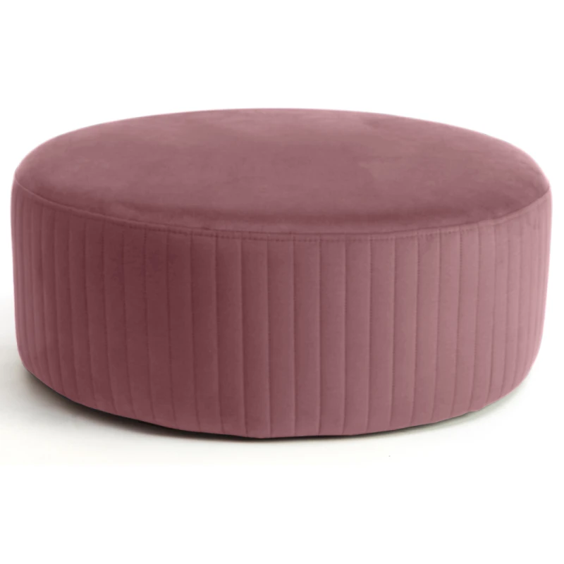 NABBI Leva okrúhla taburetka ružová