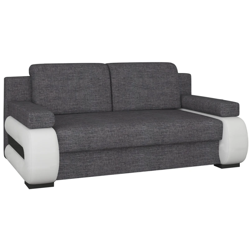 NABBI Limia rozkladacia pohovka sivá (Sawana 05) / biela (Soft 17)