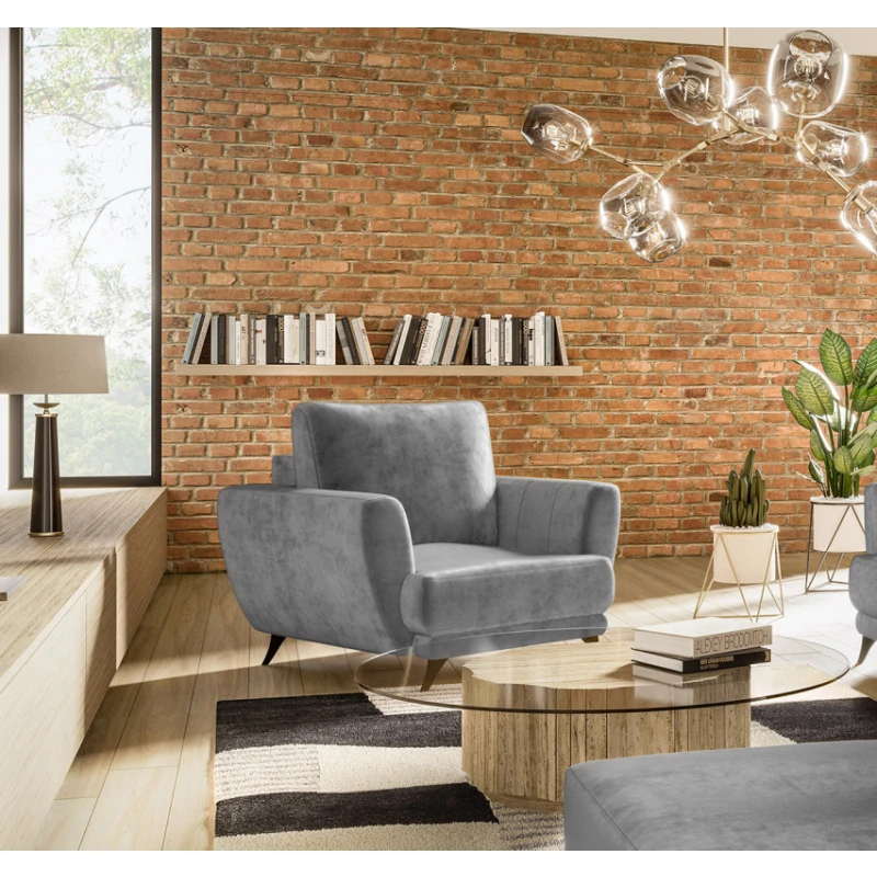 NABBI Meri 1F kreslo svetlosivá