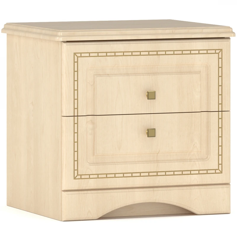 NABBI Molis N rustikálny nočný stolík (2 ks) breza polárna