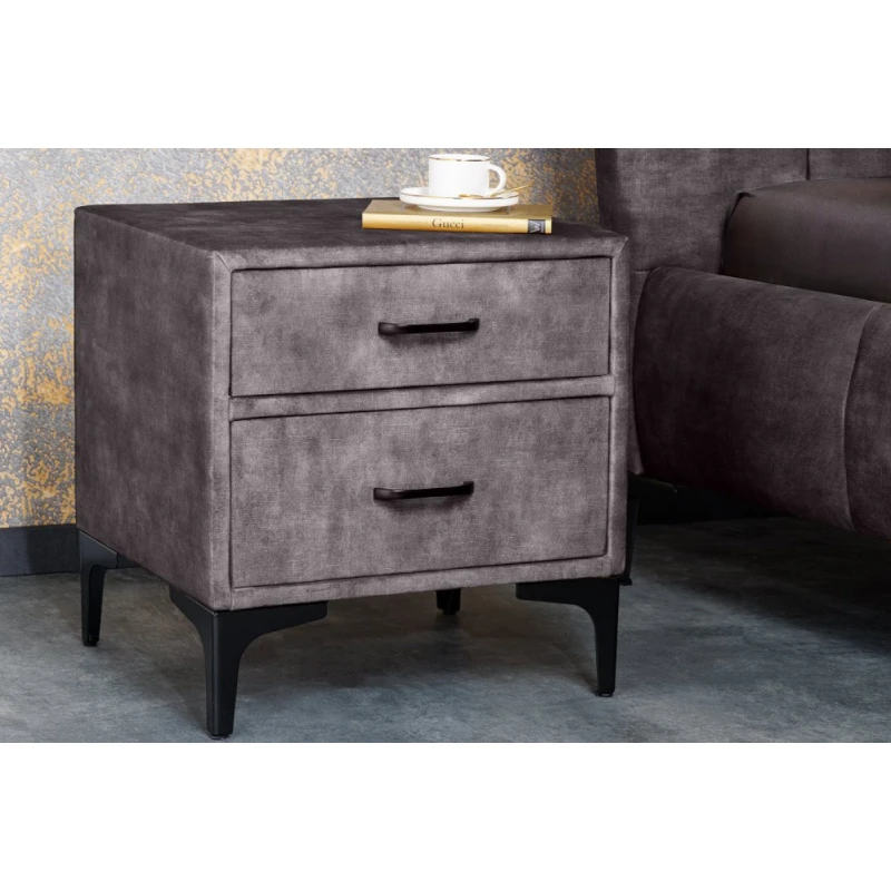 Nočný stolík BÉLOS Dekorhome Sivá