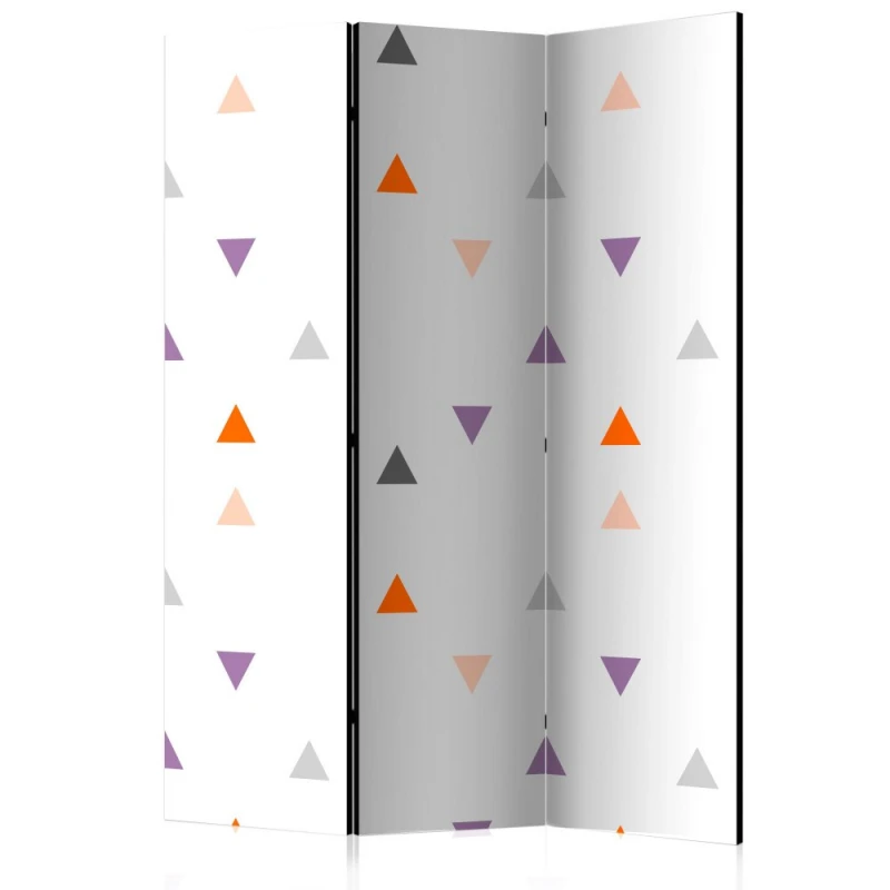 Paraván Triangles Rain Dekorhome 135x172 cm (3-dielny)