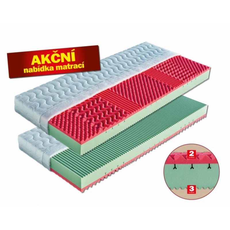 Penový matrac RIO Drevočal SilverGuard 80 x 200 cm