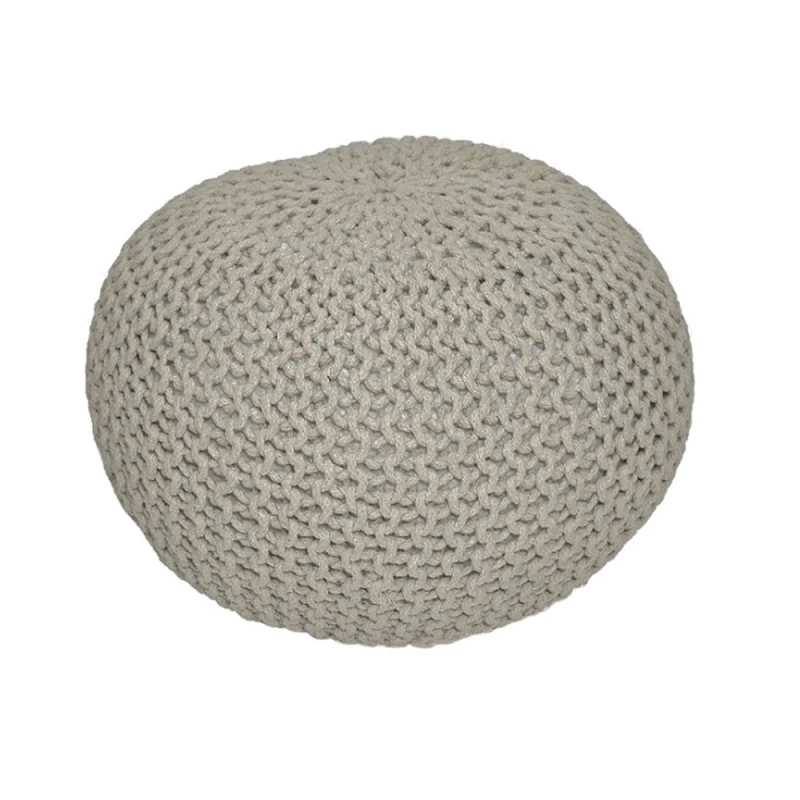 Pletený taburet GOBI TYP 1 Tempo Kondela Sivohnedá taupe