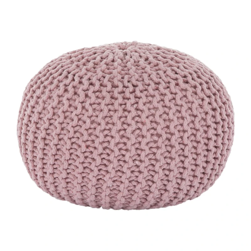 Pletený taburet GOBI TYP 2 Tempo Kondela Ružová