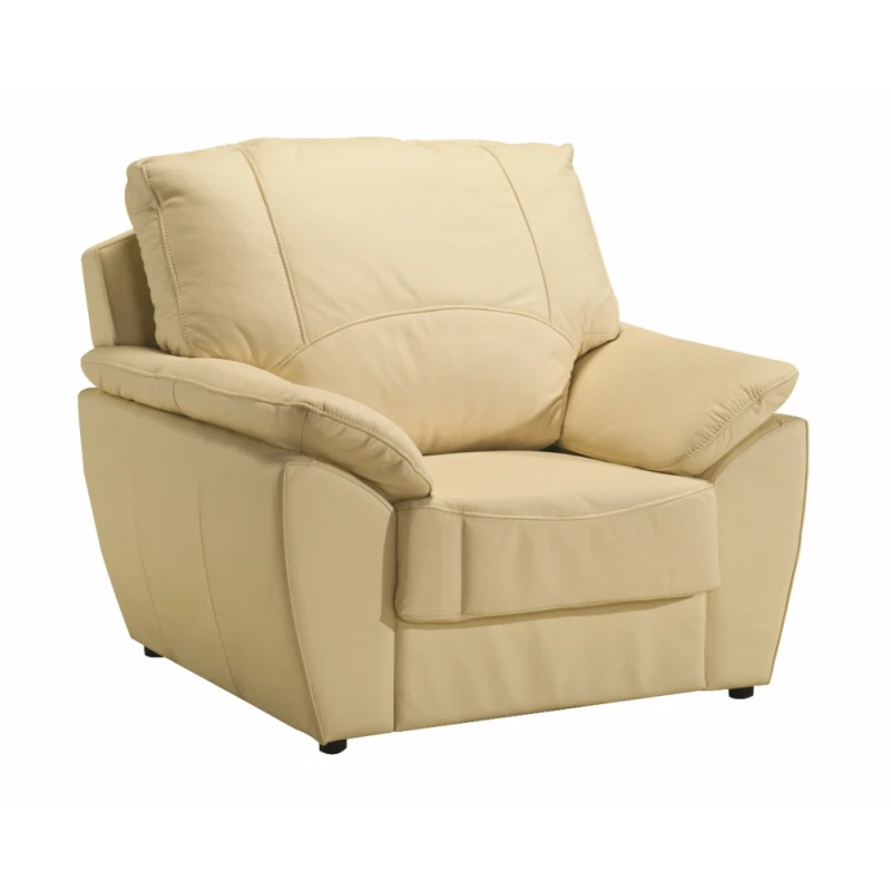 PYKA Dallas kožené kreslo krémová (G100)