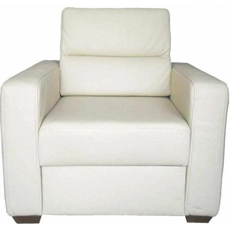 PYKA Modern kožené kreslo smotanová (G105)