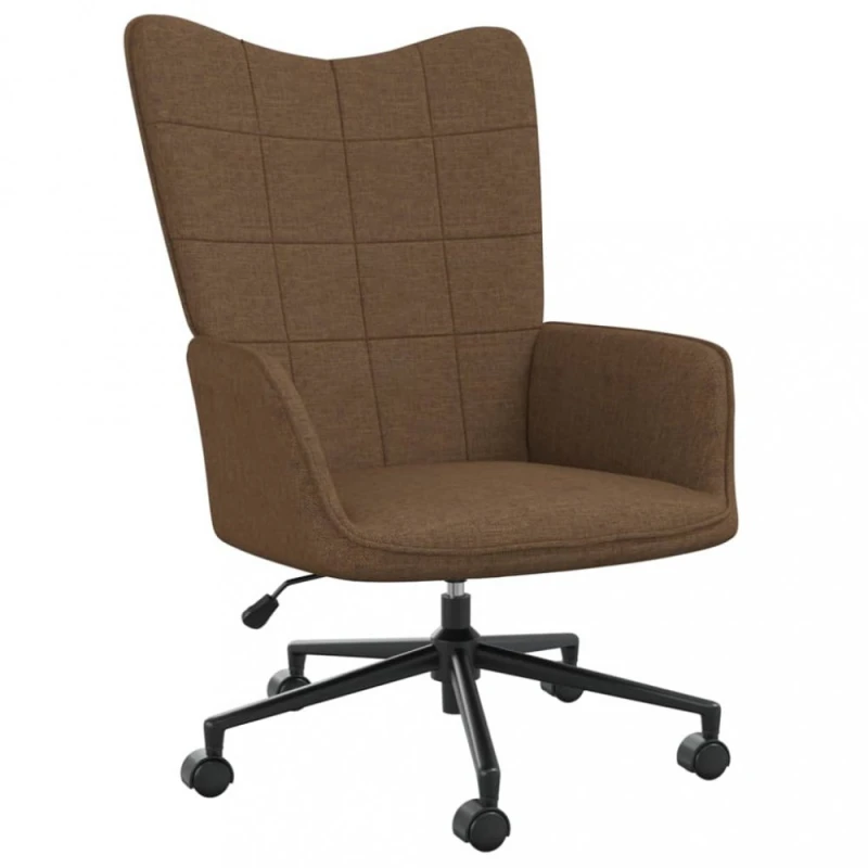 Relaxačné kreslo látka / kov Dekorhome Hnedá