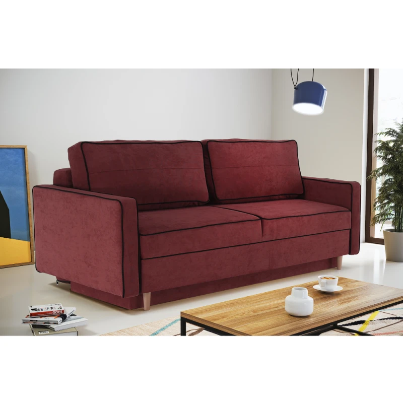 Rozkladacia pohovka BERNIA Tempo Kondela Ružová