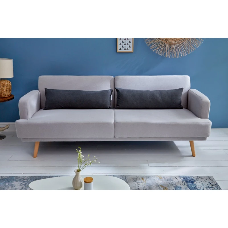 Rozkladacia pohovka PONTOS Dekorhome Sivá