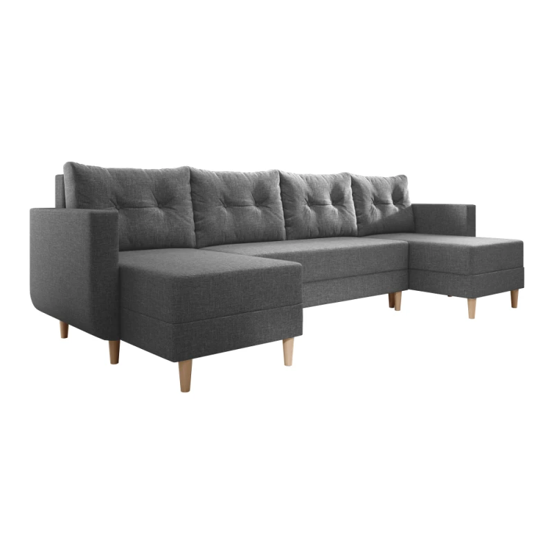 Rozkladacia sedacia súprava BENY U Tempo Kondela Sivá