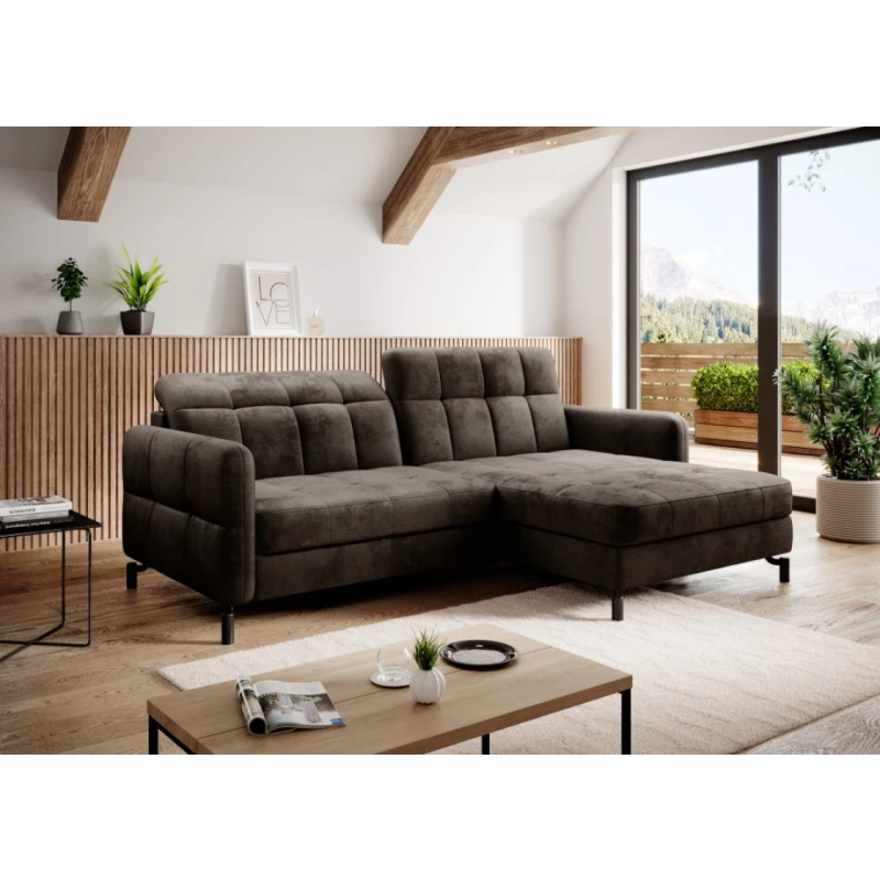 Rozkladacia sedacia súprava LORELLE Eltap Monolith 29 - tmavo hnedá