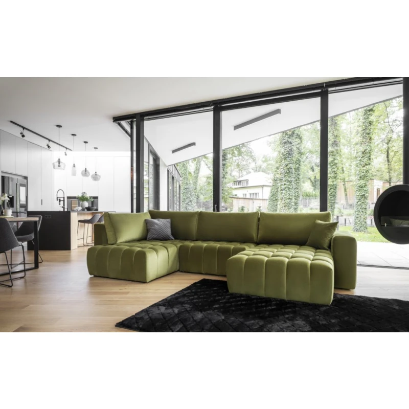 Sedacia súprava rozkladacia BONITO U pravá Eltap Loco 33 - zelená